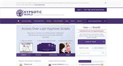 Desktop Screenshot of hypnoticworld.com