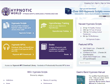 Tablet Screenshot of hypnoticworld.co.uk